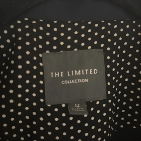 The Limited Women's Navy Double-Breasted 3/4” Trumpet Sleeve Blazer - Picture 2 of 4